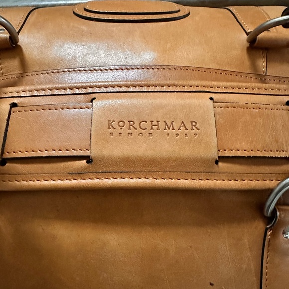 Korchmar Full Grain Leather Weekender Bag â Made in USA - Picture 3 of 11